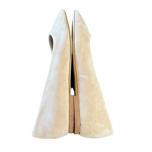 Sam Edelman Wanda Suede Ballet Flats Pointed Toe Cappuccino Neutral  NEW Size 7