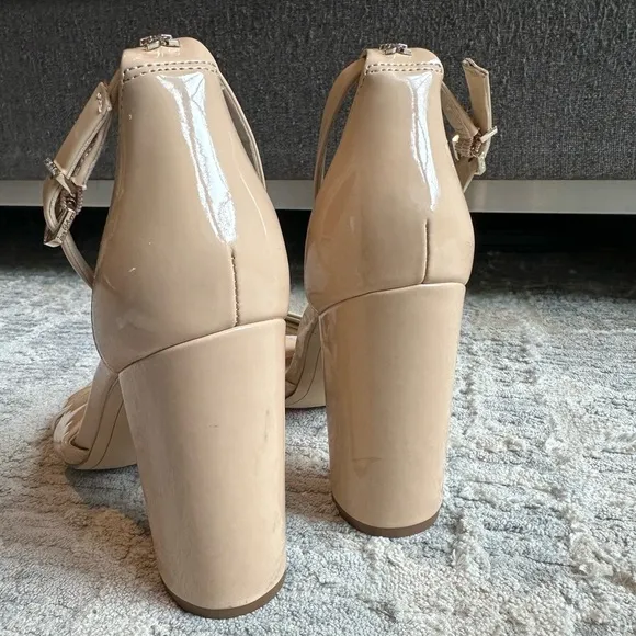 SAM EDELMAN Yancy Ankle Strap Sandals Taupe Size 9.5