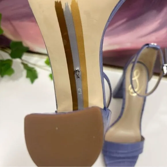 Sam Edelman Yaro Block Heel Ankle Strap Sandals in Dusty Violet Size 9