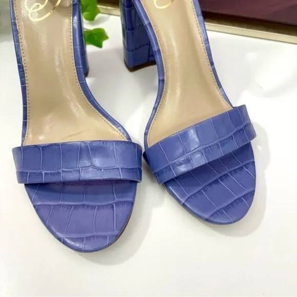 Sam Edelman Yaro Block Heel Ankle Strap Sandals in Dusty Violet Size 9