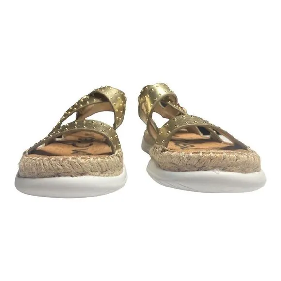 Sam Edelman Janette Gold Leather Sandals Size 6m