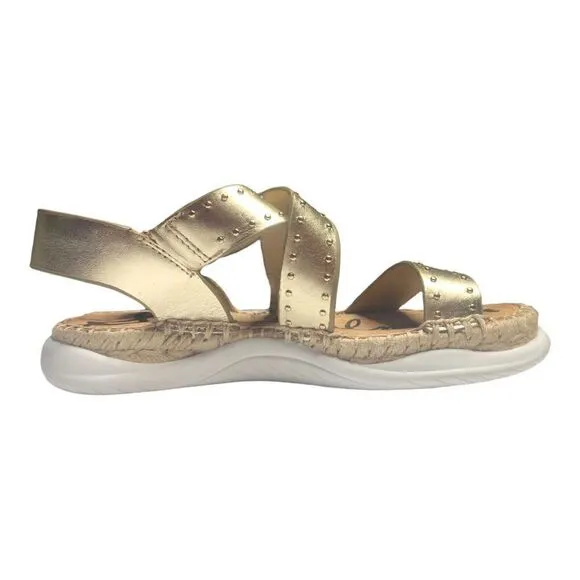 Sam Edelman Janette Gold Leather Sandals Size 6m
