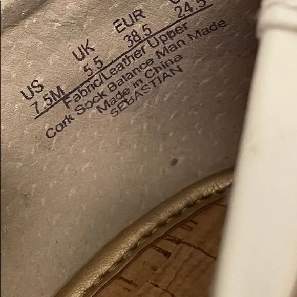SAM EDELMAN Sebastian Canvas Boat Shoes Pink Orange White 7.5