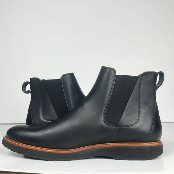 Samuel Hubbard Men 24 Seven 2.0 Black Leather Chelsea Boots / SZ 12