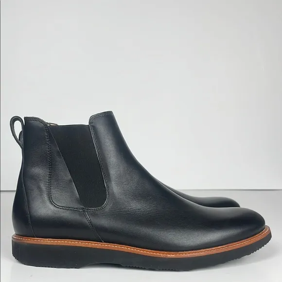Samuel Hubbard Men 24 Seven 2.0 Black Leather Chelsea Boots / SZ 12