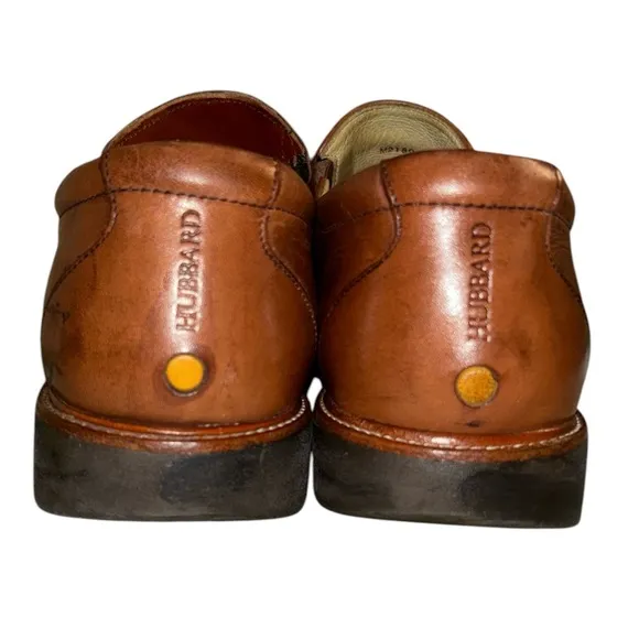 Samuel Hubbard Size 11.5M Ivy Legend Whisky Tan Leather Penny Loafers Portugal