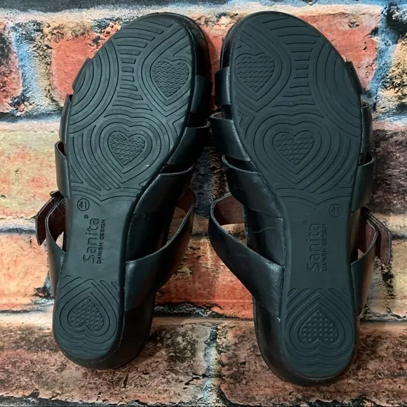 Sanita Leather Slide Sandals