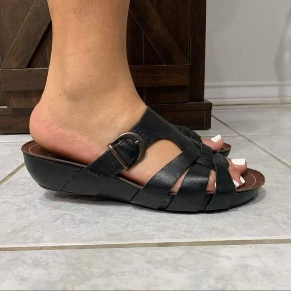 Sanita Leather Slide Sandals