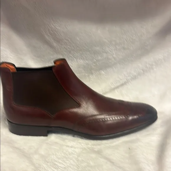 Santoni Brown Chelsea Boots