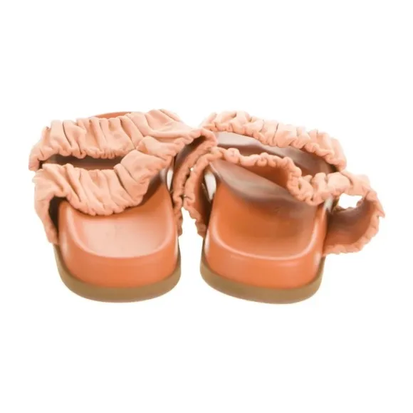 Santoni Slides w/ Dust Bags- Orange - 6.5
