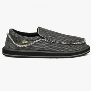 Sanuk Chiba Loafers For Men Slip On Sidewalk Surfers Gray Mens Size 8