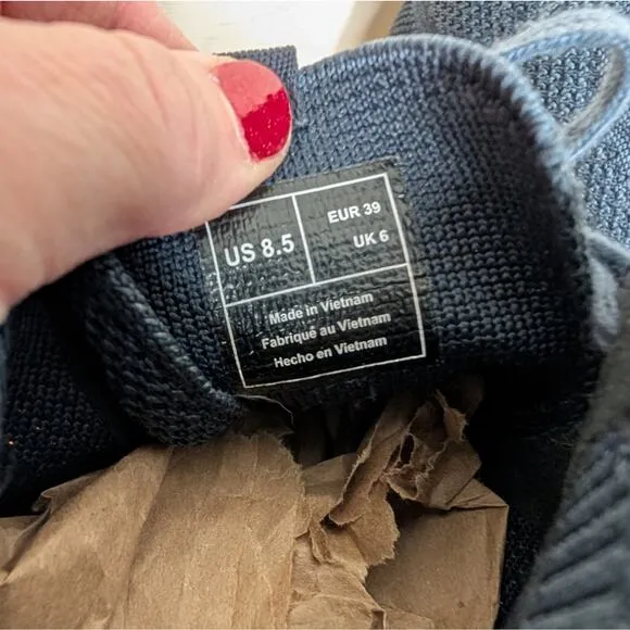 Saola Wanaka Knit High Top Sneakers Blue Size 8.5