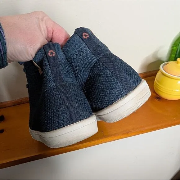 Saola Wanaka Knit High Top Sneakers Blue Size 8.5