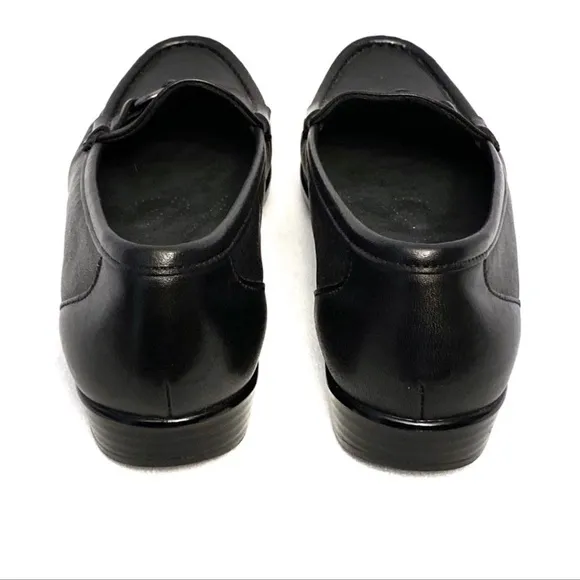 SAS Tripad Metro Black Leather Loafers Size 8.5 Narrow