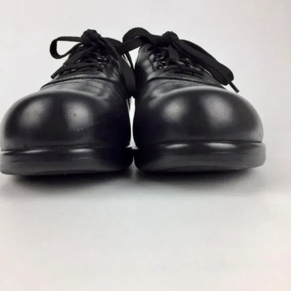 SAS Womens Slim Free Time Black Leather Comfort Walking Shoe Sneakers size 9S