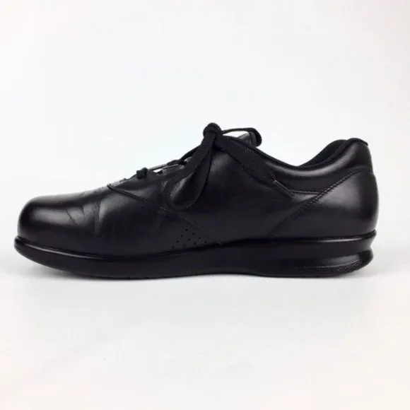 SAS Womens Slim Free Time Black Leather Comfort Walking Shoe Sneakers size 9S