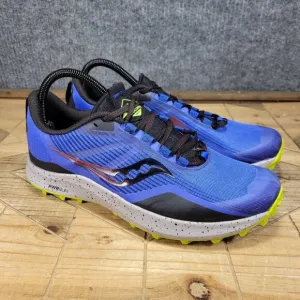 Saucony Peregrine 12 Running  Sneakers Blue Raz Acid S20737-25 Mens US Size 8 .5