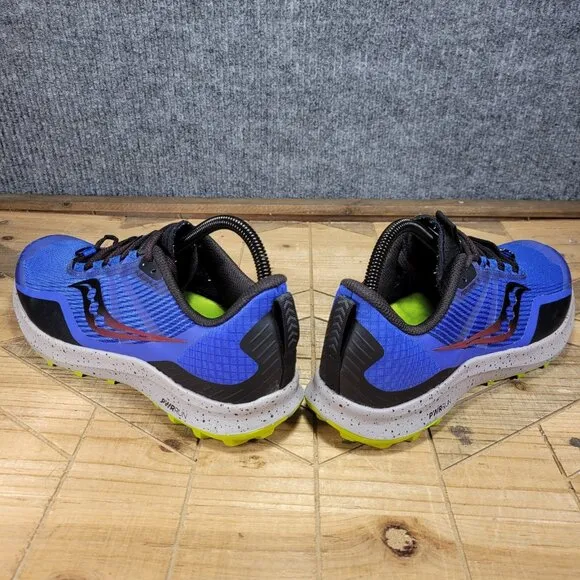Saucony Peregrine 12 Running  Sneakers Blue Raz Acid S20737-25 Mens US Size 8 .5