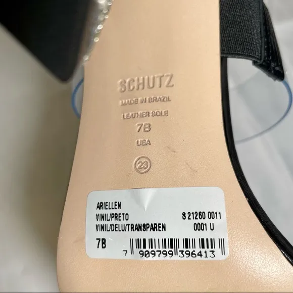 Schutz Ariellen Sandals Leather Crystal