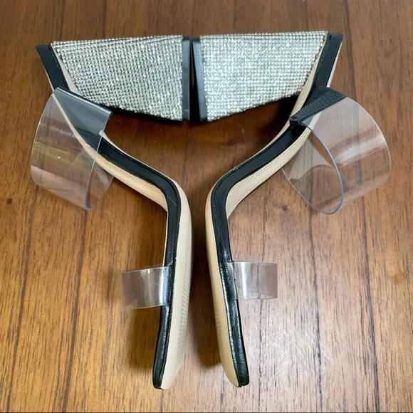 Schutz Ariellen Sandals Leather Crystal