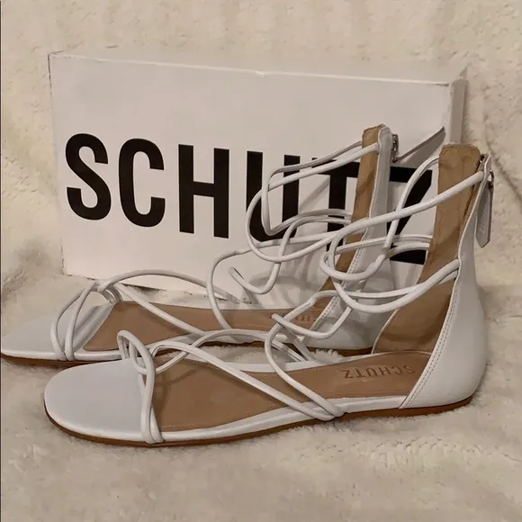 SchutzFabia Leather Gladiator Sandals