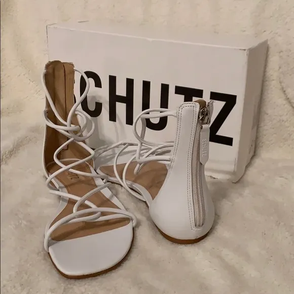 SchutzFabia Leather Gladiator Sandals