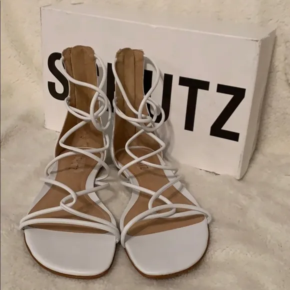 SchutzFabia Leather Gladiator Sandals