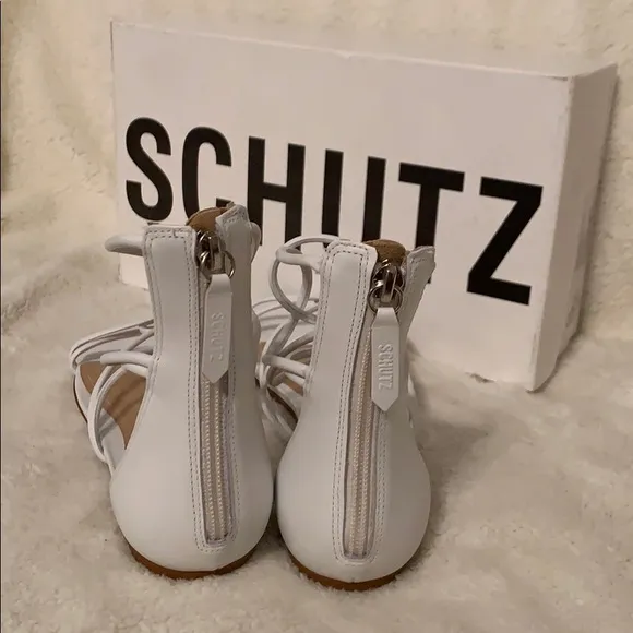 SchutzFabia Leather Gladiator Sandals