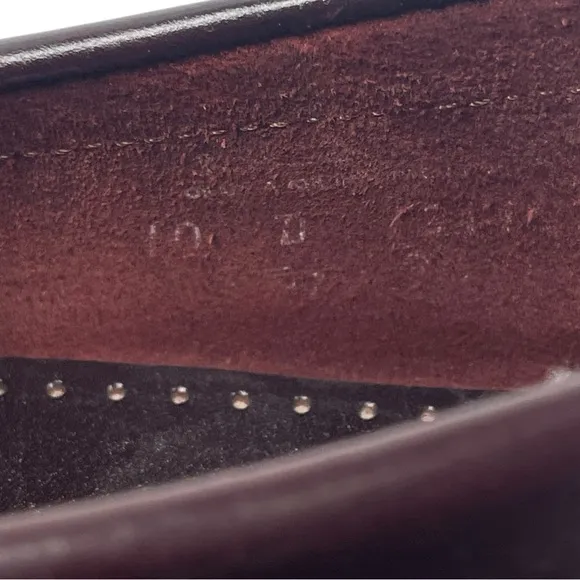 Sebago Classic Dan Brown Burgundy Leather Moccasin Penny Loafers  mens  Size 10