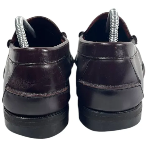 Sebago Classic Dan Brown Burgundy Leather Moccasin Penny Loafers  mens  Size 10