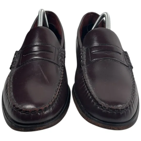 Sebago Classic Dan Brown Burgundy Leather Moccasin Penny Loafers  mens  Size 10