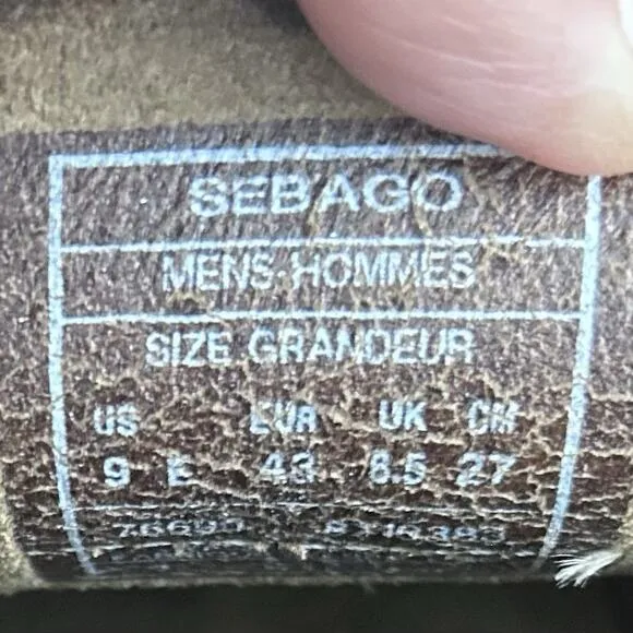 Sebago Dan Leather Penny Loafers Men's Size 9 Burgundy Brown