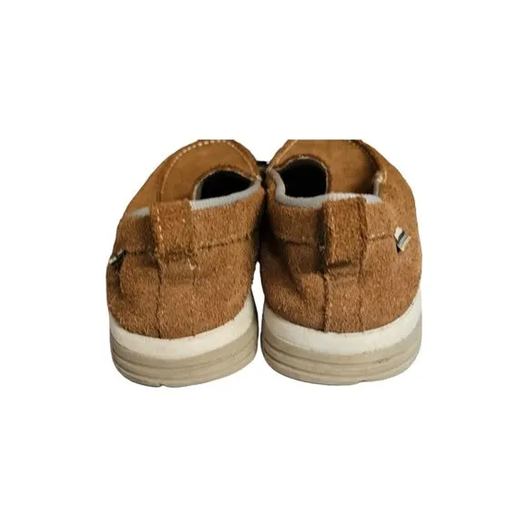 SEBAGO Dock Slides Nubuck Darling Light Brown Suede Size 9.5