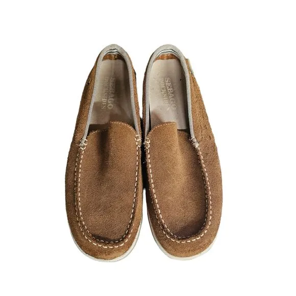 SEBAGO Dock Slides Nubuck Darling Light Brown Suede Size 9.5