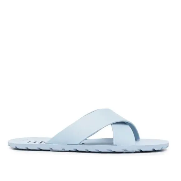 Senso Franky crossover-strap slides Light Blue Sz. 7
