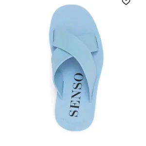 Senso Franky crossover-strap slides Light Blue Sz. 7
