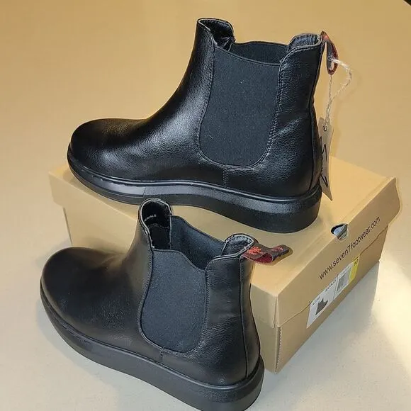 Seven7 Alexia Black Chelsea Boots Size 10