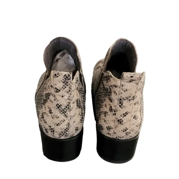 Seychelles Waiting For You Snake Leather Chelsea Boots 10 Ankle Booties Anthro