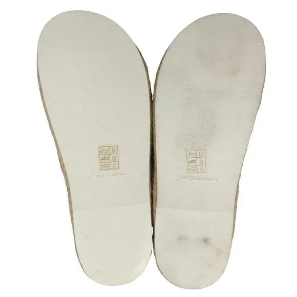 Sigerson Morrison Laddie Padded Leather Slides in Light Latte Espadrille