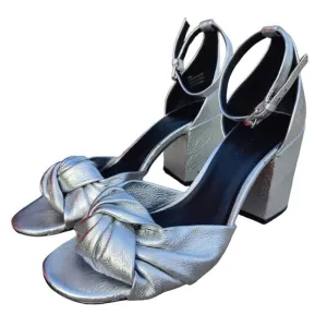 Silver Rebecca Minkoff Open toe sandals sz 9