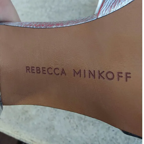 Silver Rebecca Minkoff Open toe sandals sz 9