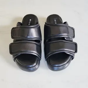 Simon Miller Black Cro Pillow Bubble Slide Sandals Slip On Platform Puffy 36 US6