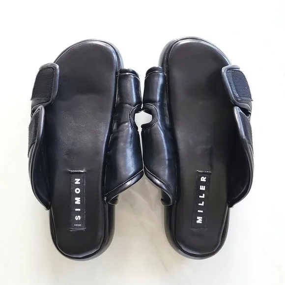 Simon Miller Black Cro Pillow Bubble Slide Sandals Slip On Platform Puffy 36 US6