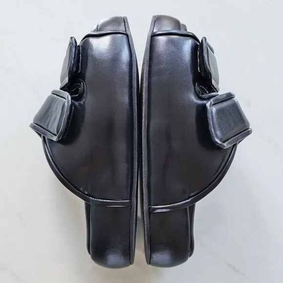 Simon Miller Black Cro Pillow Bubble Slide Sandals Slip On Platform Puffy 36 US6