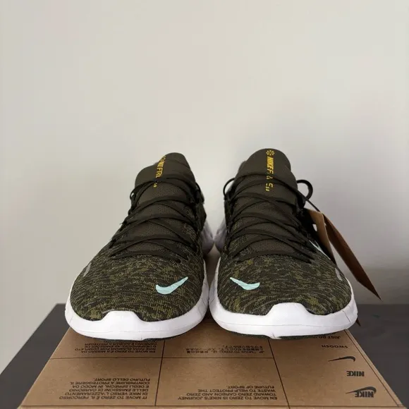 Size 8.5 - Nike Men’s Free Run 5.0 Next Nature Cargo Khaki New
