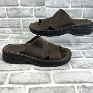 Skechers Charade-Imagine Women's 9 Brown 90's Vintage Y2K Chunky Sandal Jammers