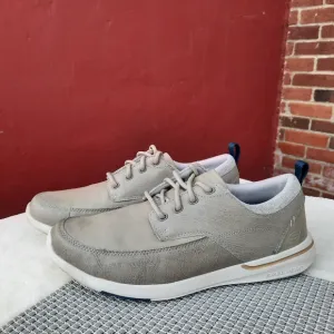 Skechers Men's Elent Leven Relaxed Fit Memory Foam Comfort Sneakers Greige 10