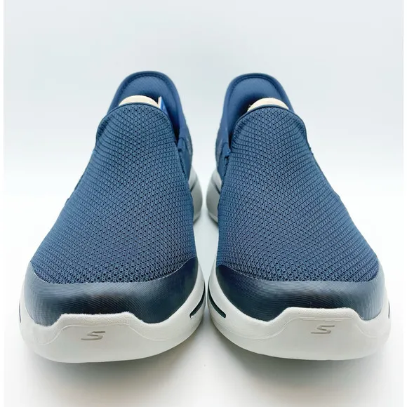 Skechers Men's Max Cushioning Elite Slip On Sneakers Size 9 Navy Blue Knit NIB