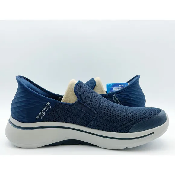 Skechers Men's Max Cushioning Elite Slip On Sneakers Size 9 Navy Blue Knit NIB