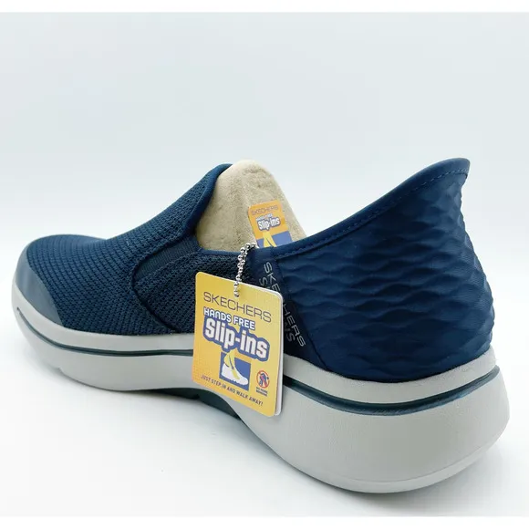 Skechers Men's Max Cushioning Elite Slip On Sneakers Size 9 Navy Blue Knit NIB